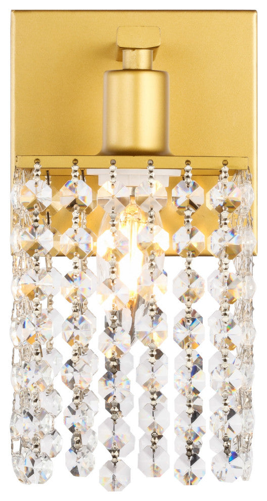 Elegant Lighting LD7006 Phineas 8" Tall Bathroom Sconce - Brass