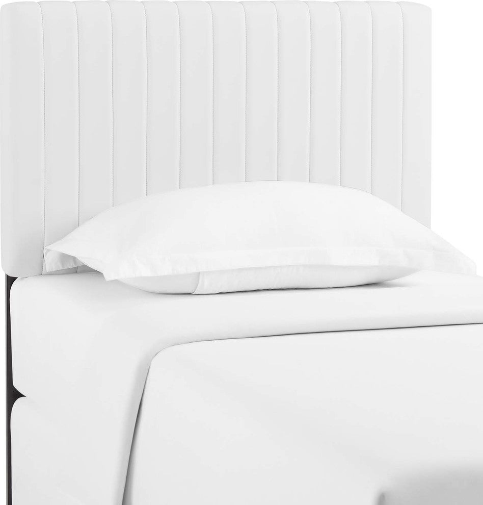 Keira Twin Faux Leather Headboard