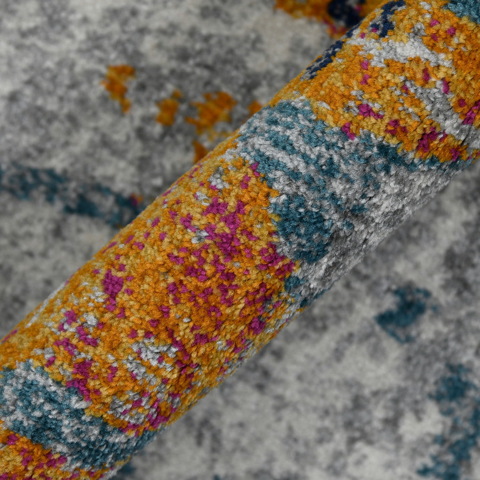Montana Joanna Runner, Orange, 2'7" x 8', Abstract