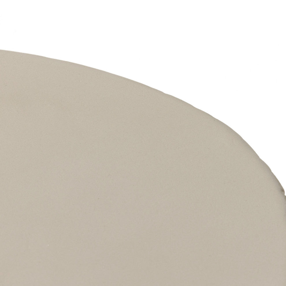 Kember Outdoor End Table-Blanc White