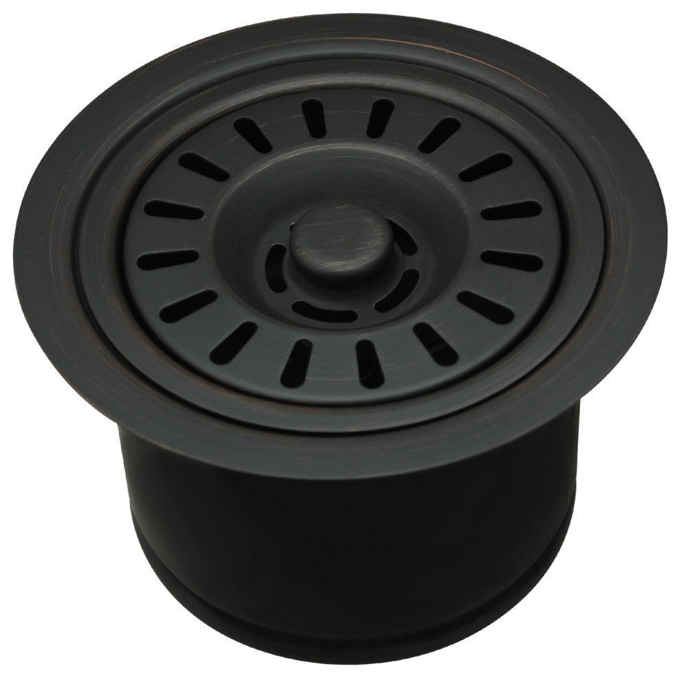 Copper Kitchen Sink Garbage Disposal Flange Stopper, Oil Rubbed Bronze