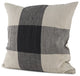 Beige and Black Plaid Pattern Throw Pillow Cover