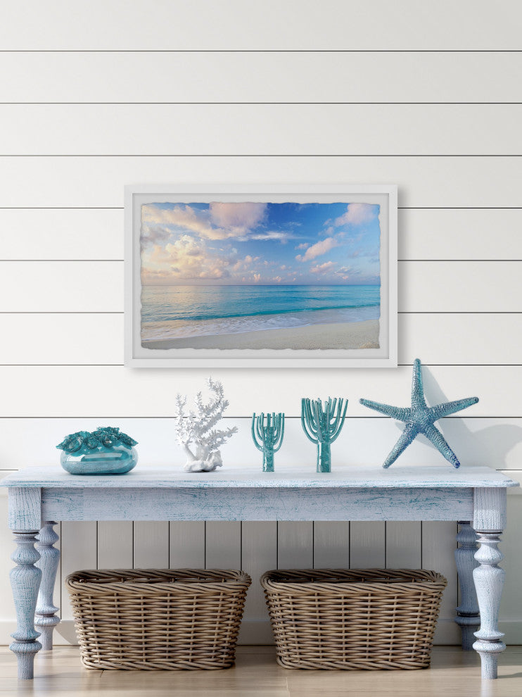 "Just Keep Swimming" Framed Painting Print, 12x8