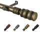 Marla 13/16" Diameter Curtain Rod, Antique Brass, 18-28"