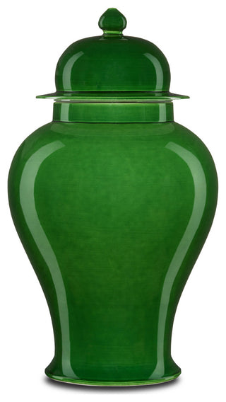 Imperial Green Temple Jar