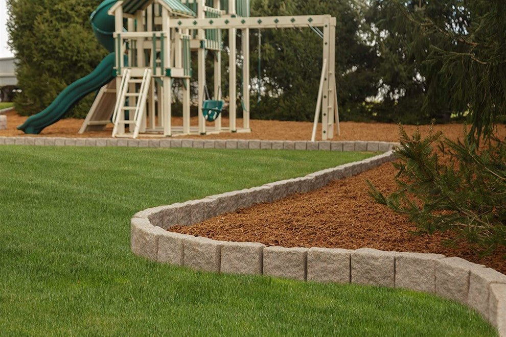 Garden Elements True Form Plastic Sandstone Flex-Wall Landscape Edging, 4 Foot S