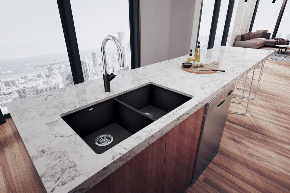 Blanco Urbena Pull Down1.5 GPM in Chrome/Anthracite