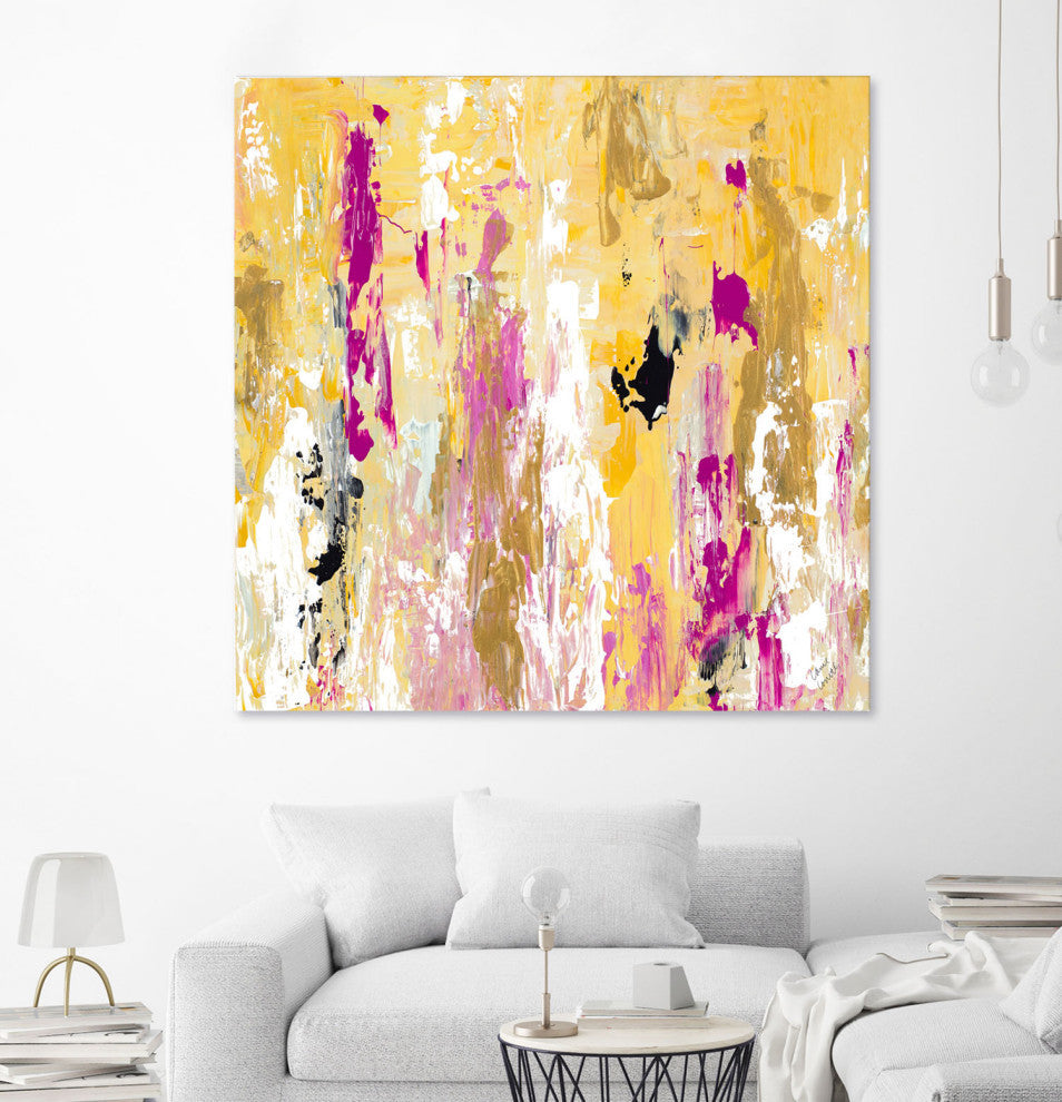 Parisian Chic Abstract II - 54 x 54 by Lanie Loreth