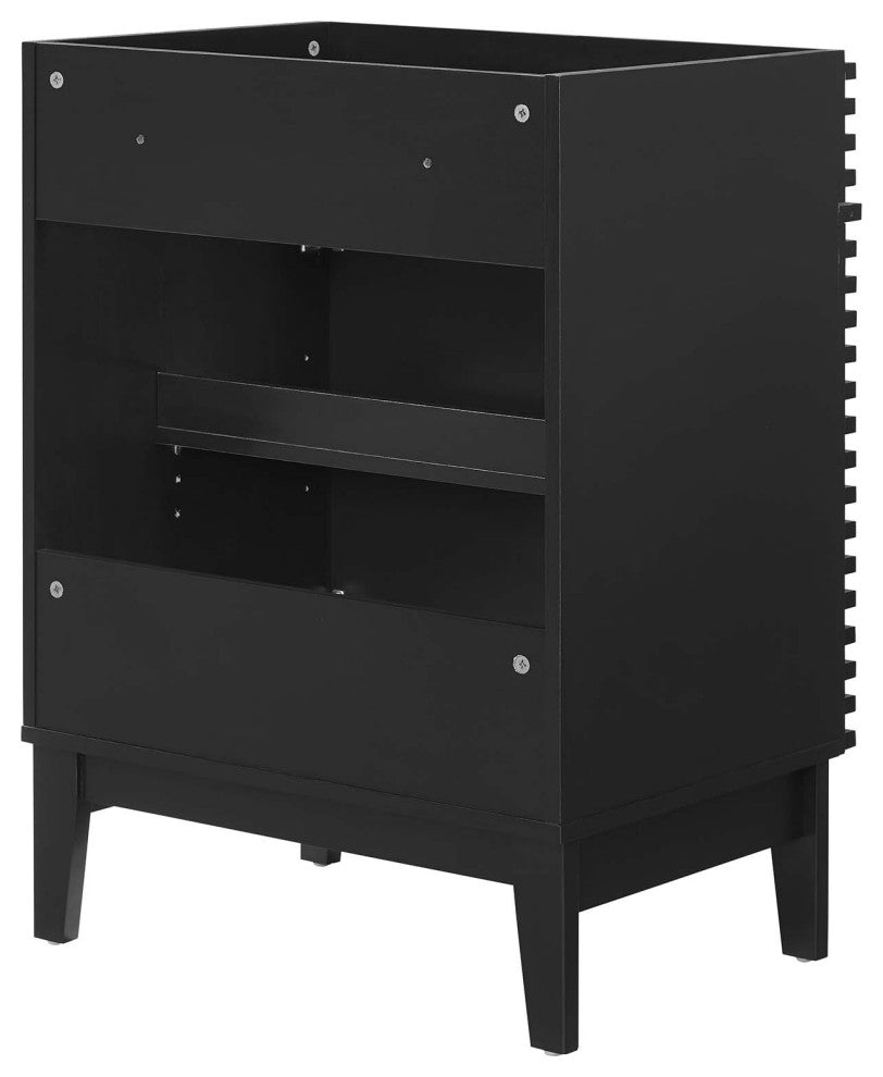 Render Bathroom Vanity Cabinet, Sink Basin Not Included, Black