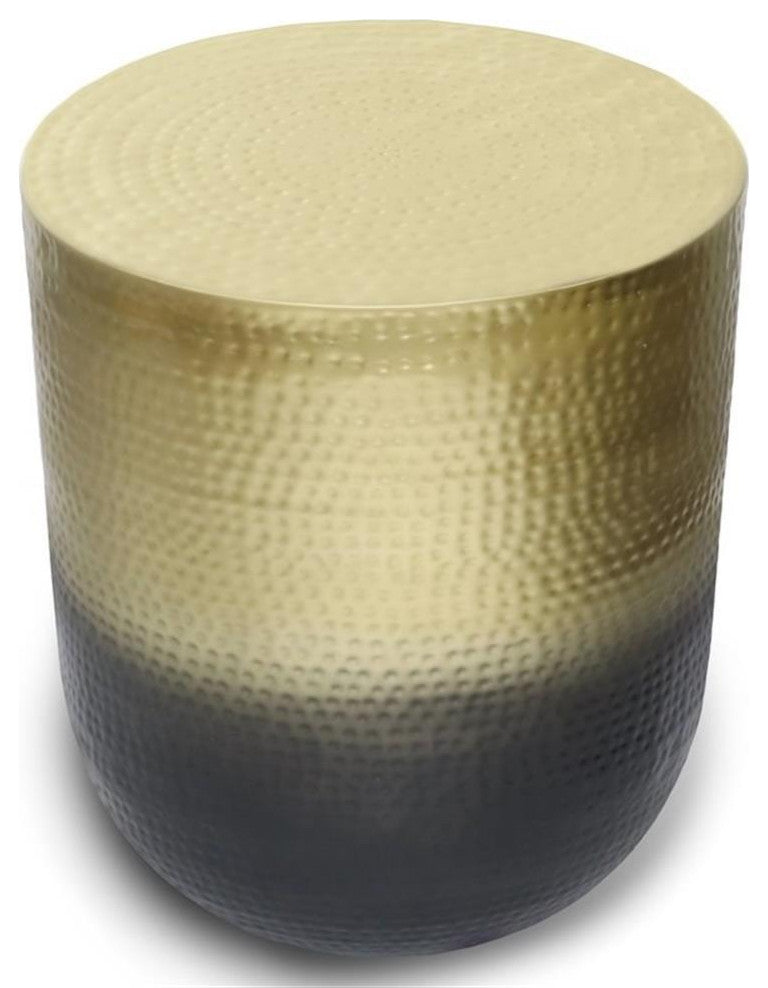 Nova Boho 19" Wide Metal Metal Side Table, Gold Ombre, Fully Assembled