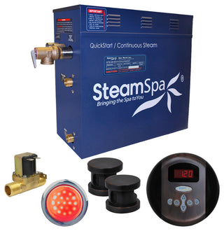 10.5KW QuickStart Acu-Steam Bath Generator,Built-in Auto Drain,Oil Rubbed Bronze
