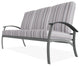 Belle Isle Cushion 3-Seat Outdoor Sofa, Sensory Dove/Graphite