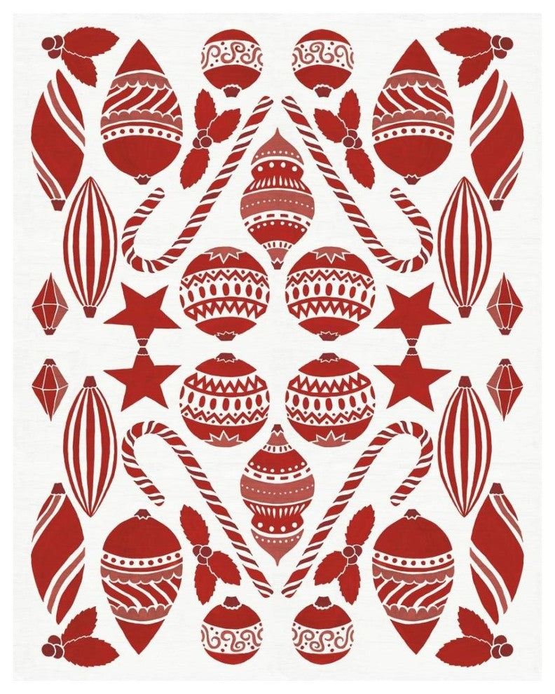 "Christmas Otomi III" Digital Paper Print by Elyse DeNeige, 24"x30"