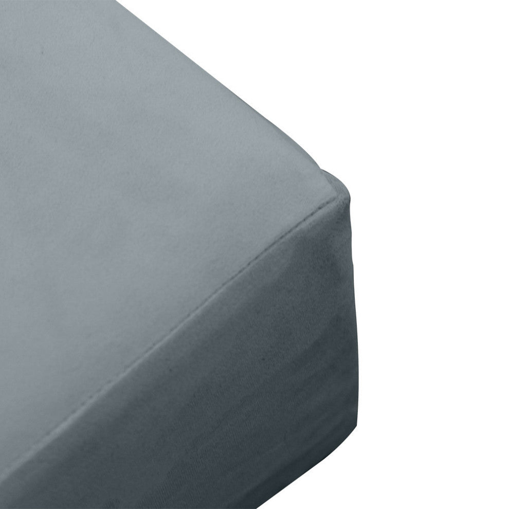 Knife Edge 8" Twin Size 75x39x8 Velvet Indoor Daybed Mattress |COVER ONLY|-AD347