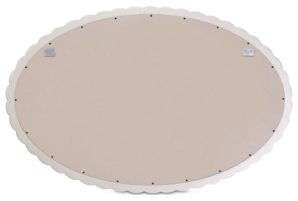 Malibu Crest Oval Wall Accent Mirror - Chardonnay
