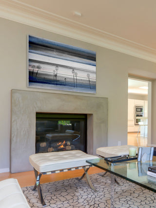 "Stormy Calm" Print on White Wood, 45"x30"