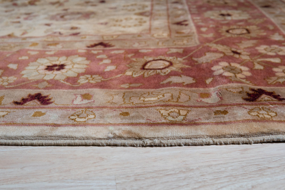 Red Classic Oriental Tabriz Area Rug