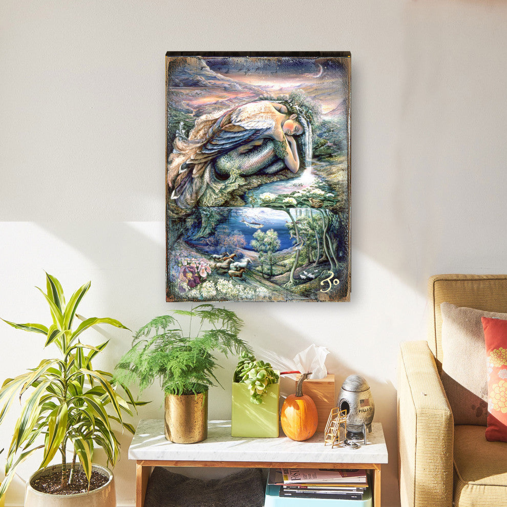 Mer Angel Wall and Table Top Wooden Decor, 12x9