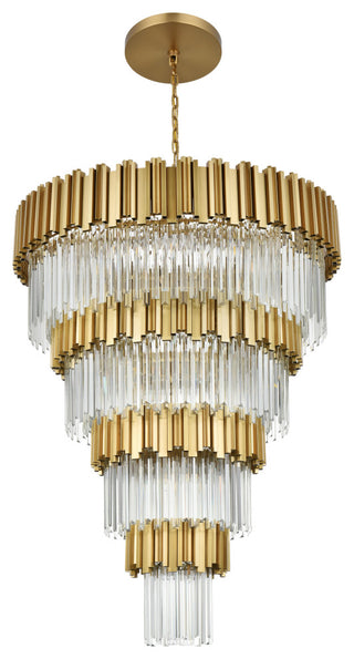 Home Living 40" Chandelier, Satin Gold