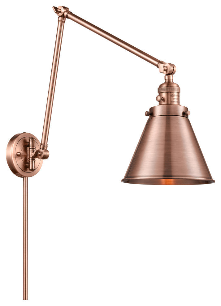 Appalachian Swing Arm With Switch, Antique Copper