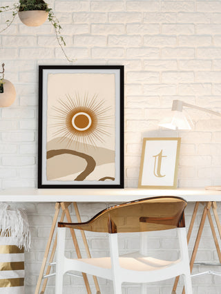 "Arching Channel" Framed Painting Print, 12x18