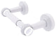 Pacific Beach 2-Post Toilet Tissue Holder with Twist Accents, Matte White