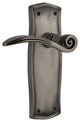 Prairie Plate With Swan Lever, Antique Pewter, Passage, Non-Handed