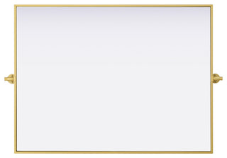 Home Living 40x30 Pivot Mirror, Brass