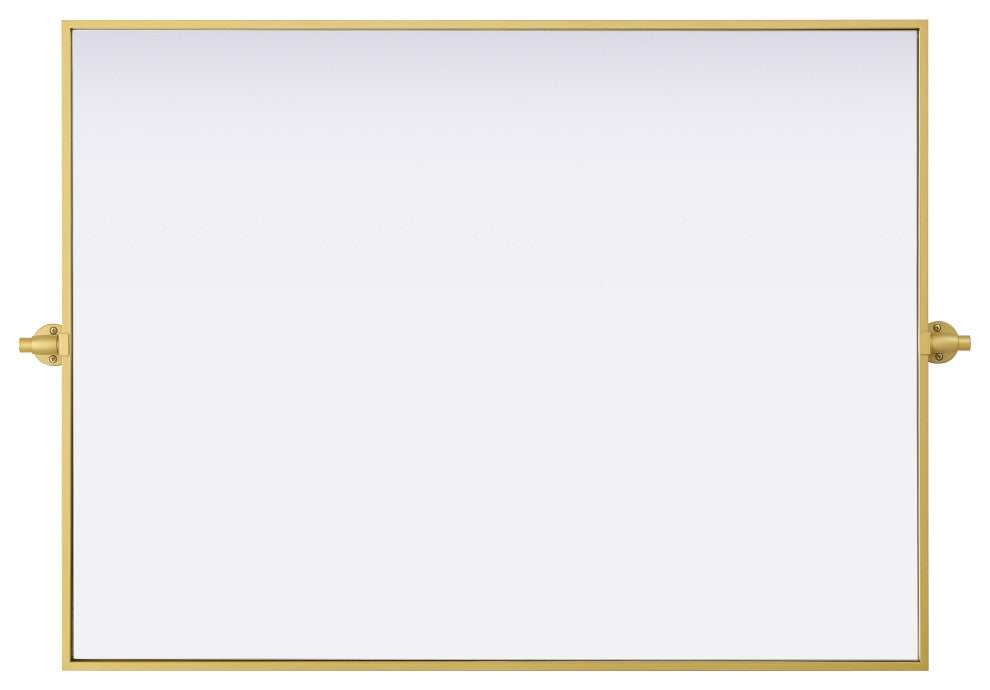 Home Living 40x30 Pivot Mirror, Brass