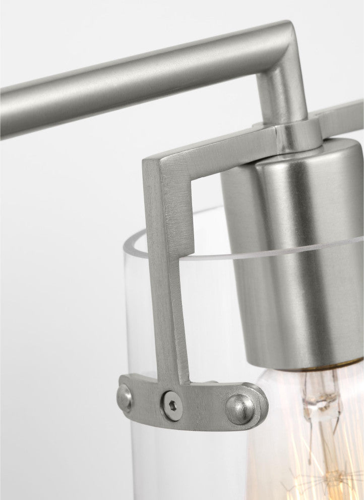 Crofton 4 Light Bath, Brushed Steel