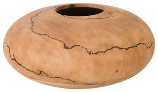 Lightning Vase, Mango Wood, Low