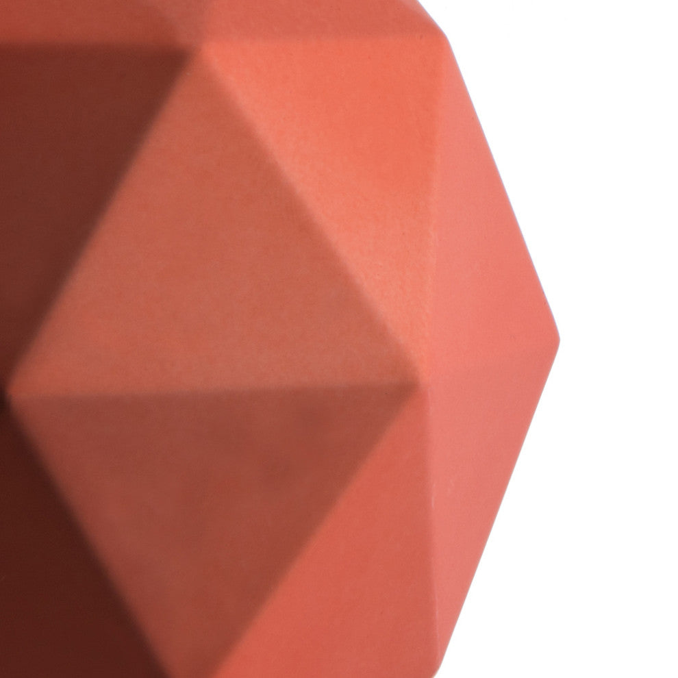 Vickerman M177371Dm 4.75" Coral Matte Geometric Ball 4 Per Bag