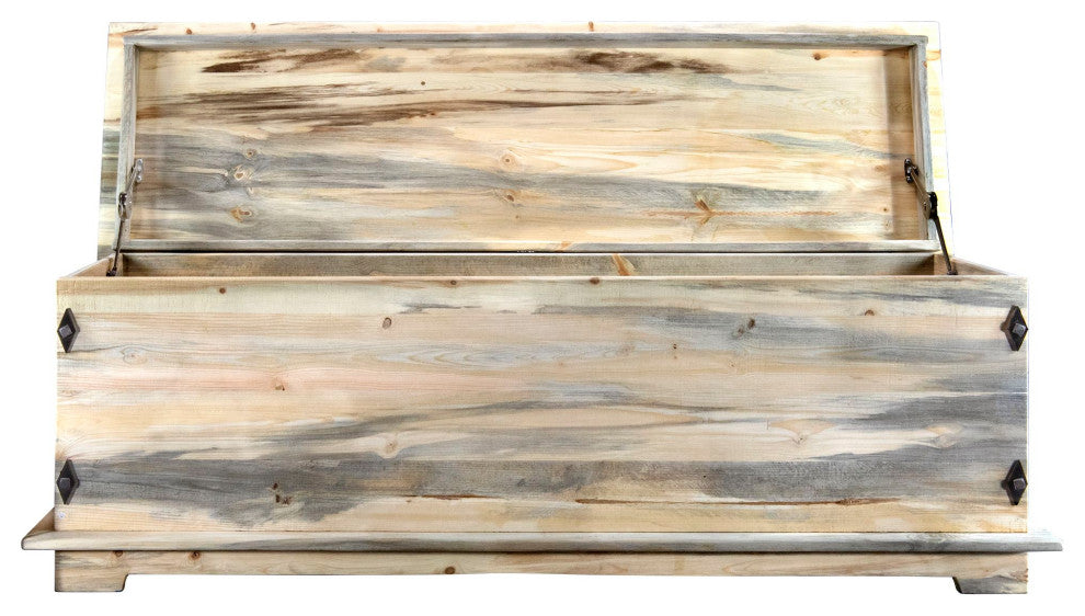 Big Sky Collection Rugged Sawn 6' Blanket Chest, Natural