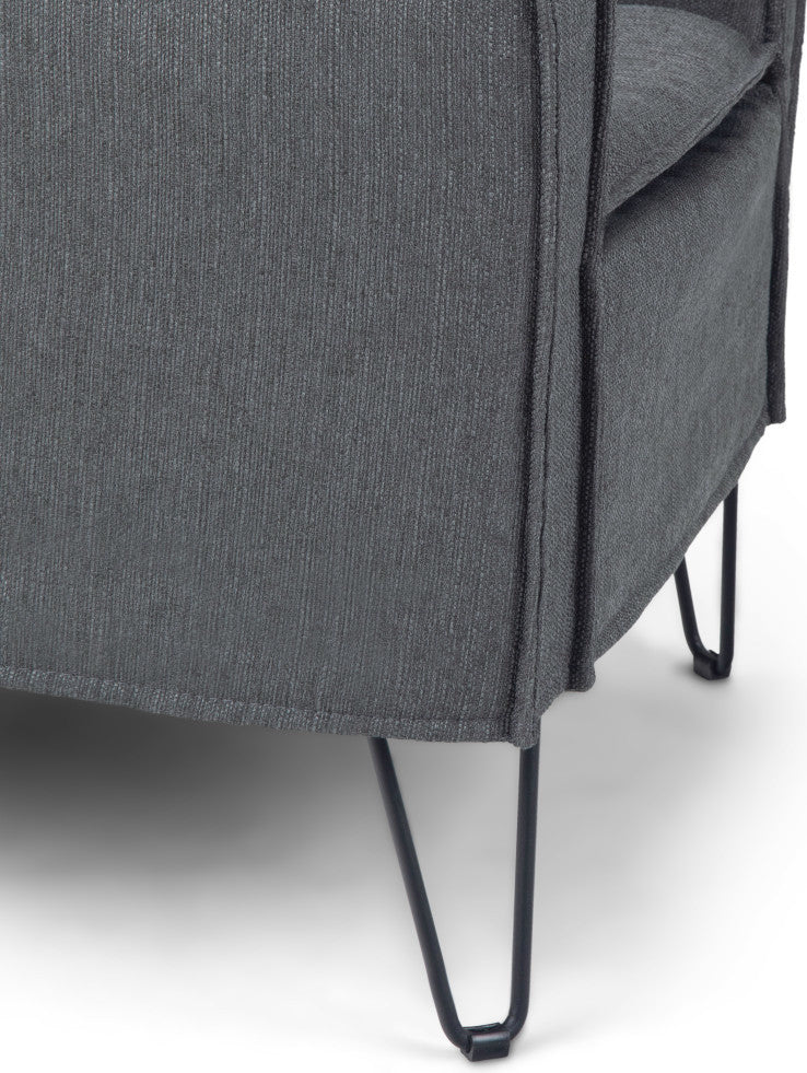Warren Accent Chair with Hairpin Legs