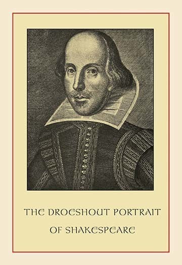 The Droeshent Portrait of Shakespeare- Gallery Wrapped Canvas Art 28" x 42"