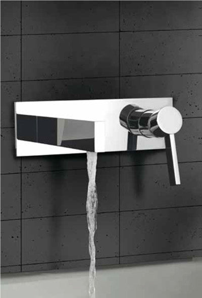 Caso Wall-Mounted Faucet, Chrome, Without pop-up drain