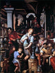 Johannes Stradanus An Alchemist's Laboratory, 21"x28" Gallery Wrapped Canvas