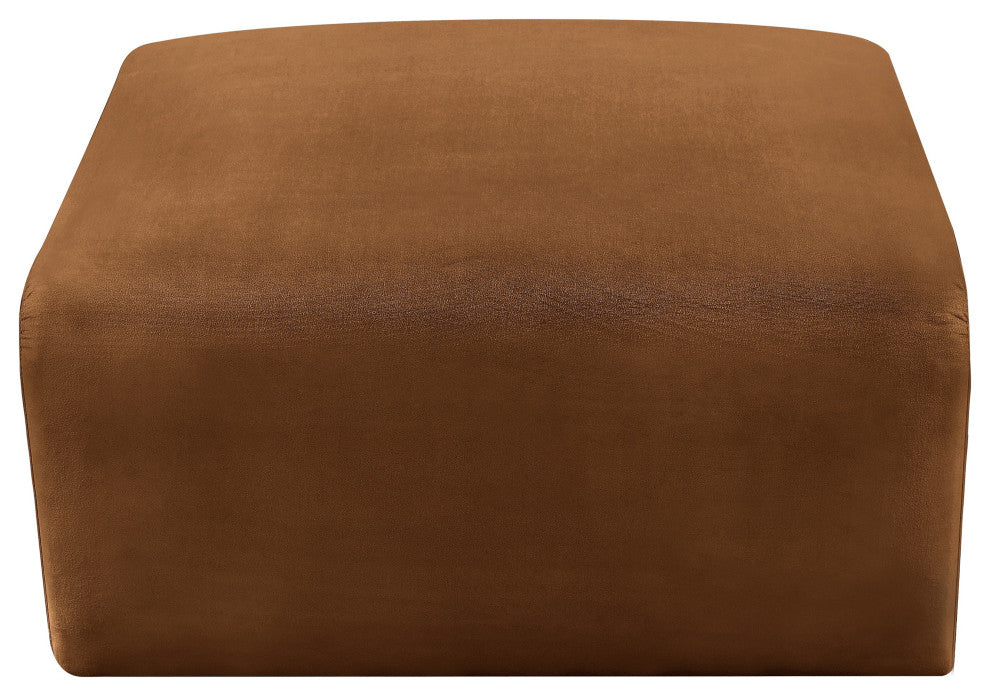Arc Upholstered Modular Component, Saddle, 1-Piece: Ottoman, Velvet