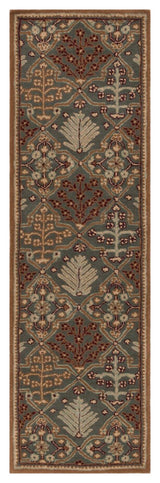 Safavieh Antiquities At613A Rug, Light Blue/Gold, 2'3" X 12'0"