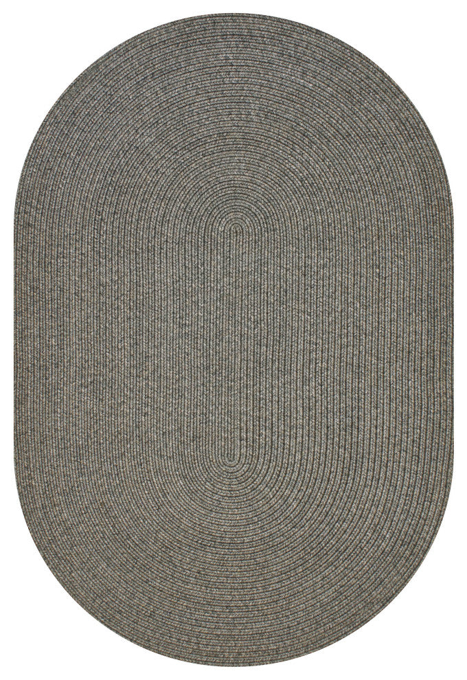 Homespice Decor 27 x 45" Oval Smoke Ultra Durable Braids