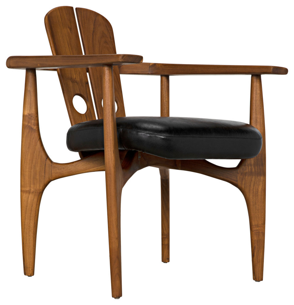 Kato Chair, Teak With Leather