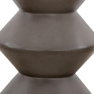 Lizzie Concrete Indoor Outdoor Accent Stool End Table