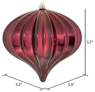 5.7" Burgundy Shiny Onion UV 3/Bag
