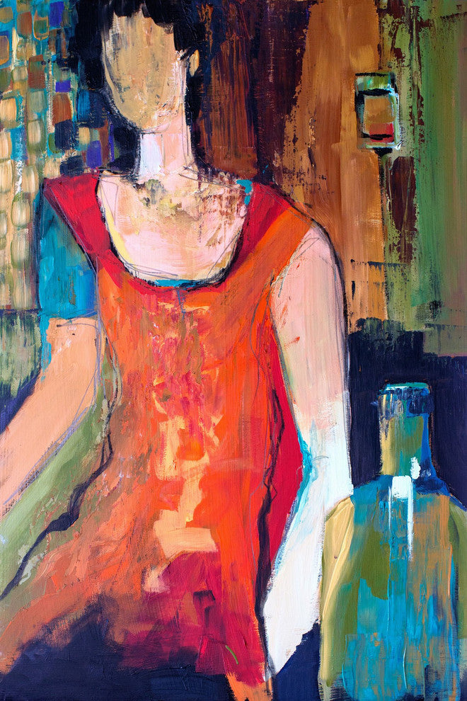 "A Quiet Sunday" Painting Print on Wrapped Canvas, 16x24