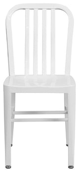 Metal Indoor-Outdoor Chair, White
