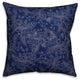 Navy Paisley Pattern 18x18 Spun Poly Pillow Cover