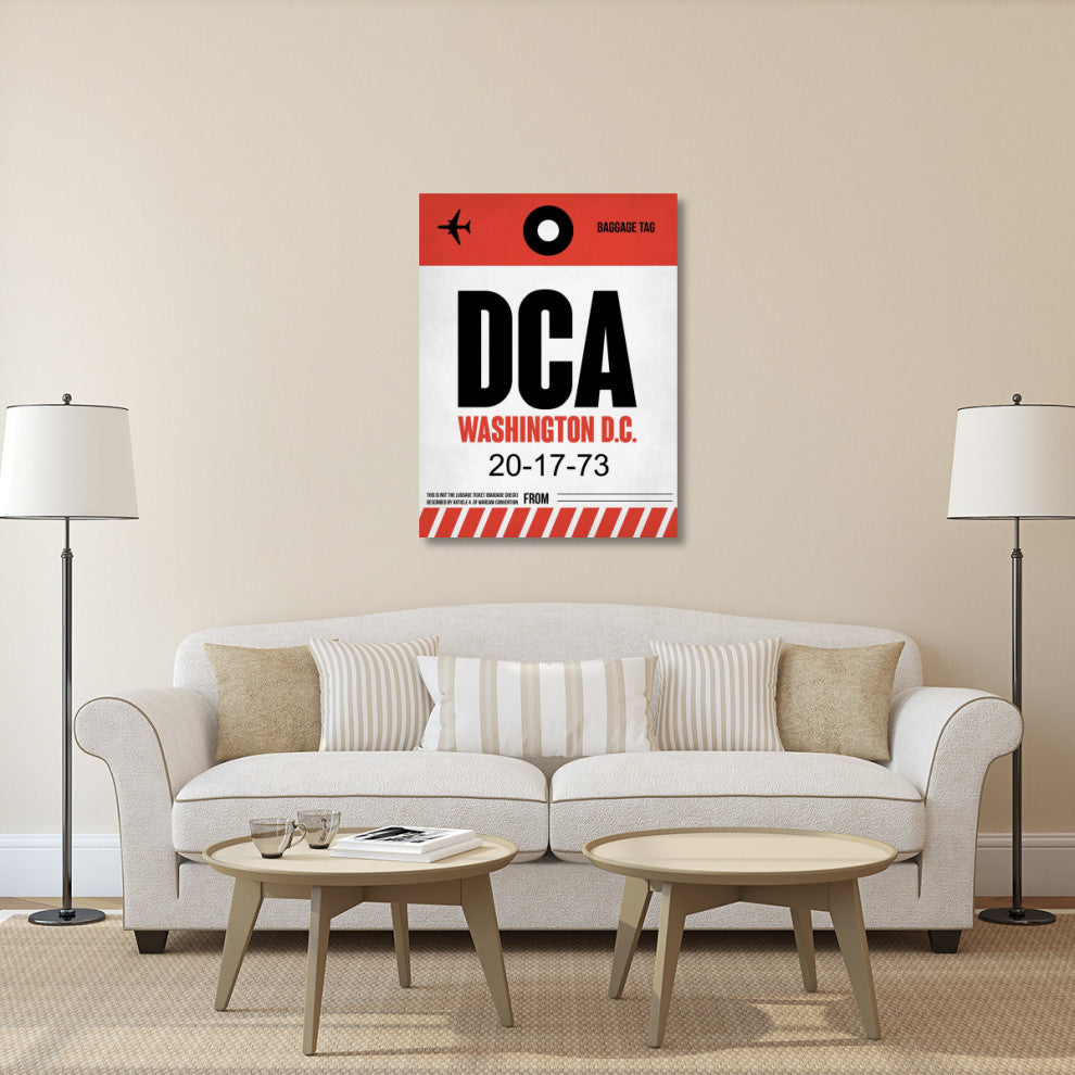 "DCA Washington Luggage Tag 1" Fine Art Print