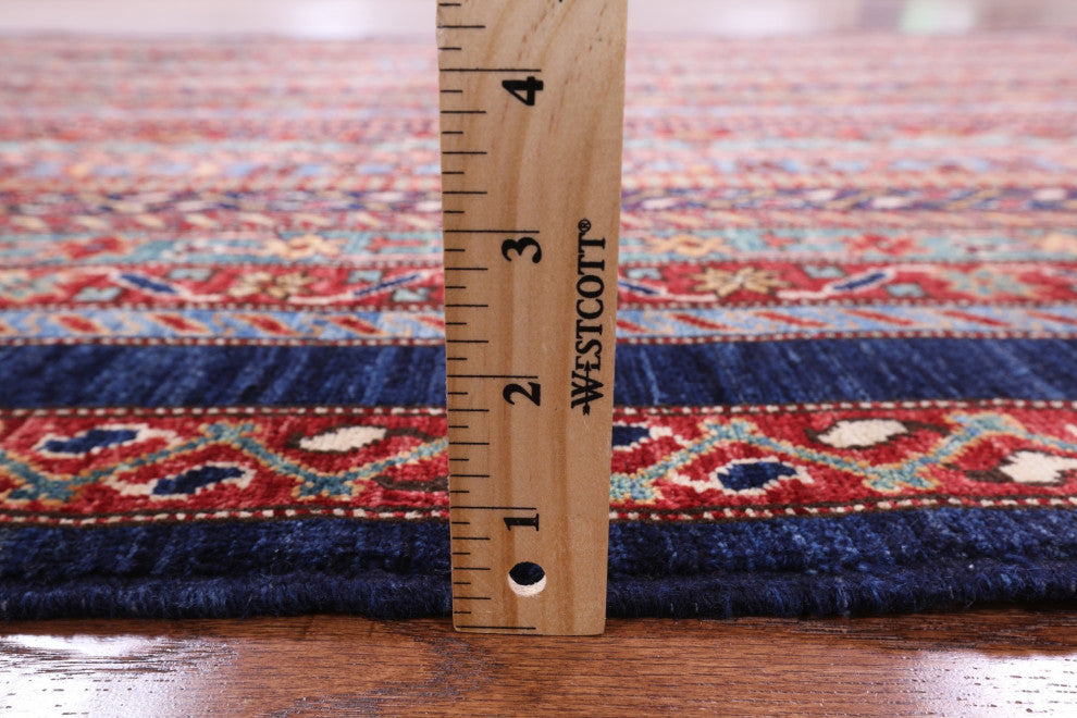 5' 11" X 9' 0" Persian Gabbeh Shall Hand Knotted Rug Q5069
