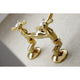 KS114PB Essex Two Handle Wall Mount Kitchen Faucet, Polished Brass