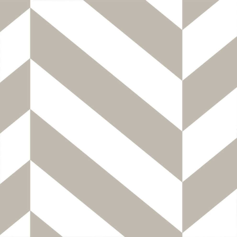 Herringbone Solid Peel and Stick Vinyl Wallpaper, Warm Gray, 24"w X 108"h